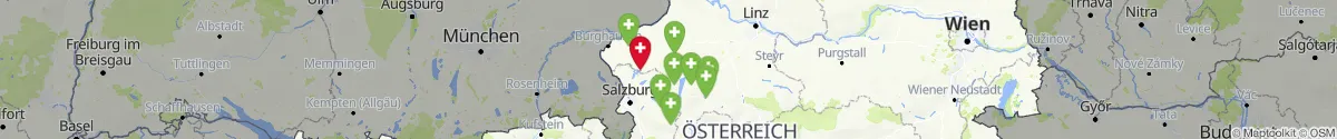Kartenansicht für Apotheken-Notdienste in der Nähe von Lochen am See (Braunau, Oberösterreich)